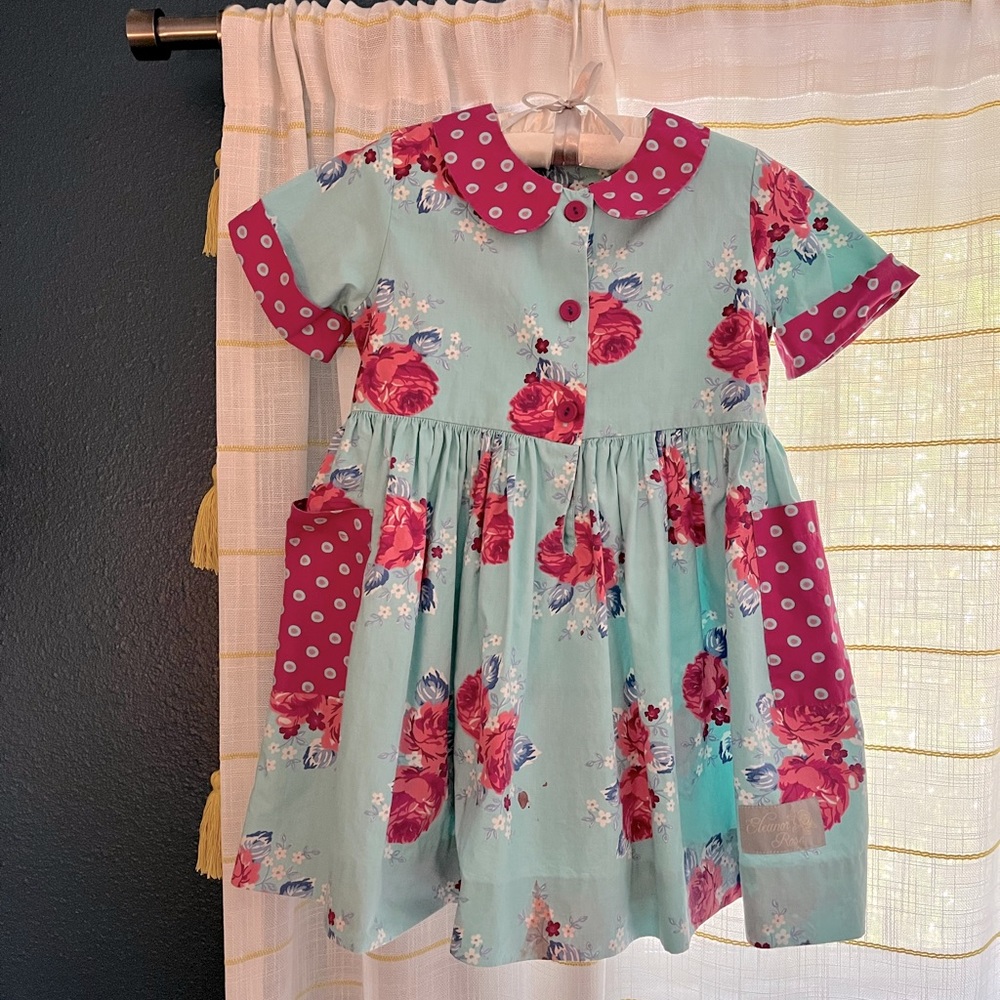 Eleanor Rose Dress with Pockets